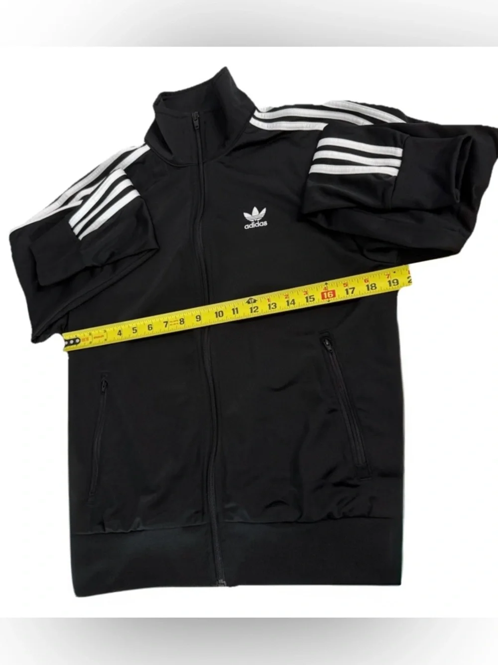 Adidas Originals Firebird Track Jacket Black White Trefoil Stripes Size S - Picture 7 of 8